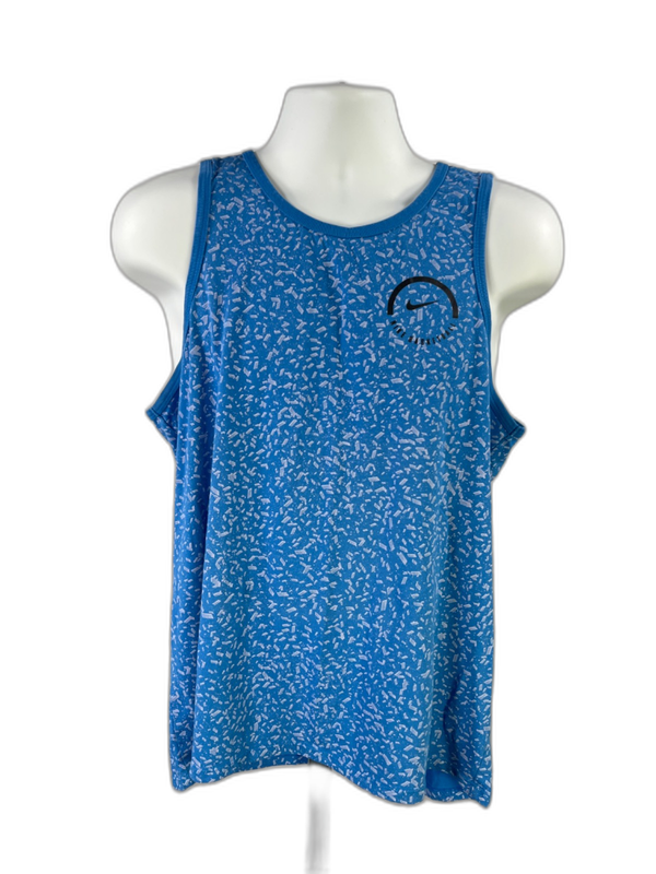 Nike Men's Blue Dri-Fit Basketball Athletic Sleeveless Tank Top - L