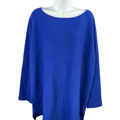 Charter Club Luxury Women's Blue 100% Cashmere Long Sleeve Sweater - 3X Plus