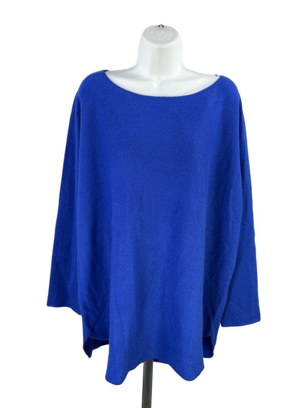 Charter Club Luxury Women's Blue 100% Cashmere Long Sleeve Sweater - 3X Plus