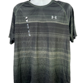 Under Armour Men's Black/Green Tech Printed Athletic T-Shirt - XL