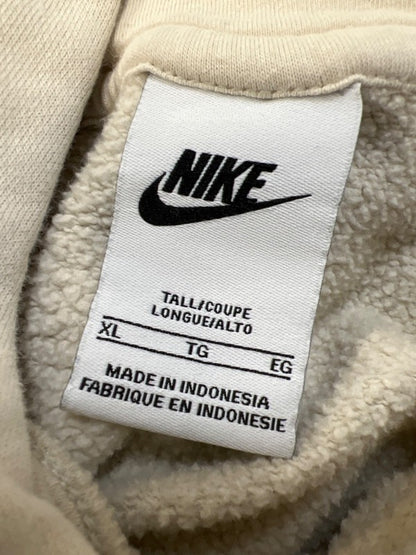 Nike Men's Beige Graphic Logo Fleece Pullover Hoodie Sweatshirt - XL Tall image 3