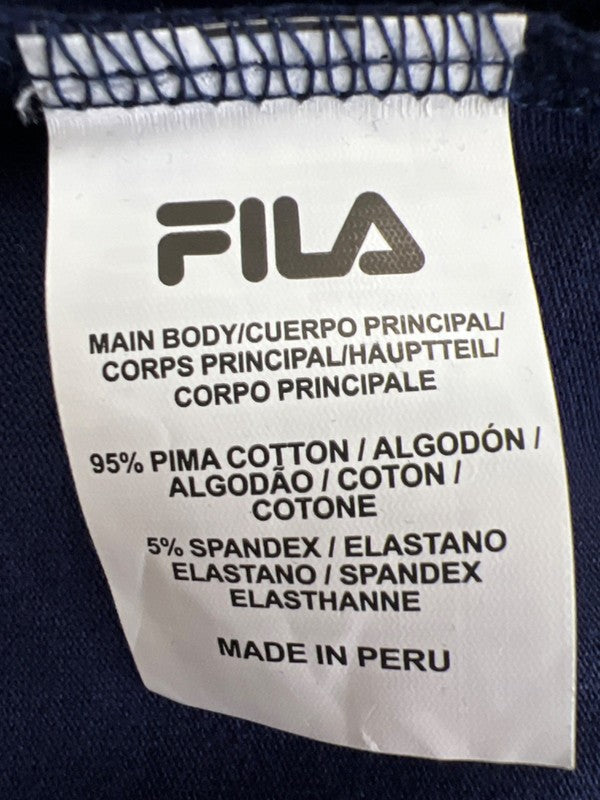 Fila Men's Navy Blue Short Sleeve Polo Shirt - XL image 4