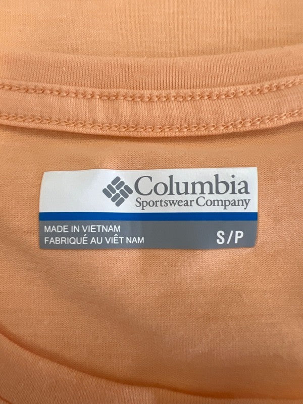 Columbia Women's Orange Boundless Cap Sleeve T-Shirt - S image 3