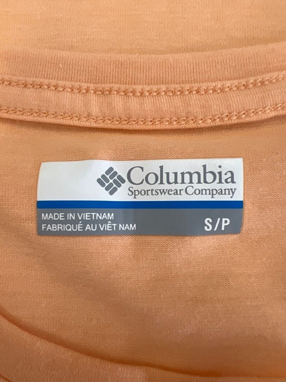 Columbia Women's Orange Boundless Cap Sleeve T-Shirt - S image 3