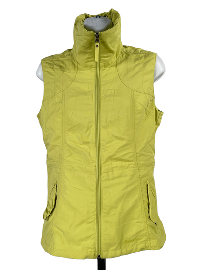 Eddie Bauer Women's Bright Green Travex Zip Up Sleeveless Jacket Vest - XS