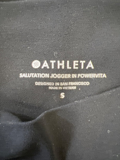 Athleta Women's Black Salutation Pull On Stretch Jogger Pants - S image 3