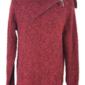 White House Black Market Women’s Red 1/4 Zip Pullover Tunic Sweater - M