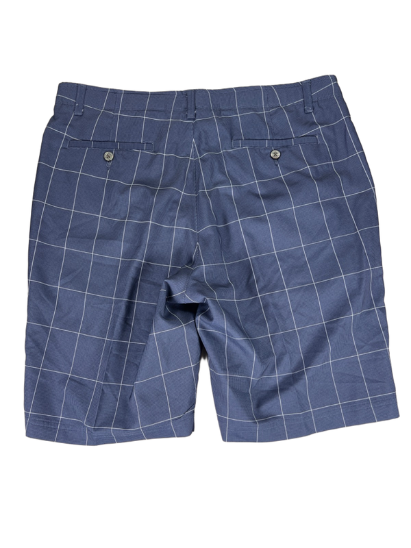 Pebble Beach Men's Blue Plaid Dry-Luxe Performance Golf Shorts - 36 image 2