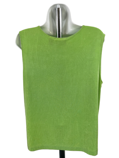 Chico's Travelers Women's Green Sleeveless Basic Tank Top - 3/US XL image 2
