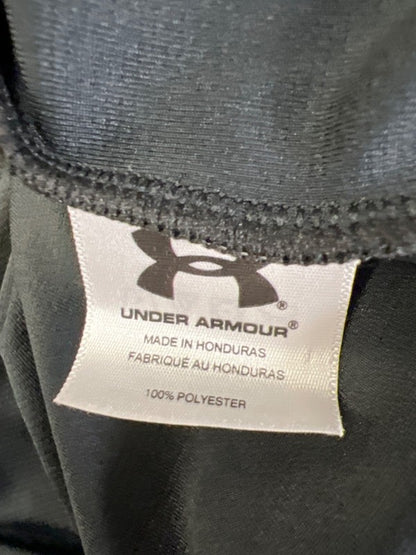 Under Armour Men's Black/White V Neck Short Sleeve Athletic Shirt - M image 4