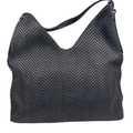 INC Internation Concepts Women's Black Woven Shoulder Bag Purse