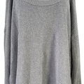 Michael Kors Women’s Gray Metallic Long Sleeve Cold Shoulder Sweater - XL