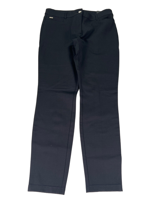 White House Black Market Women's Black Skinny Leg Ponte Pants - 10