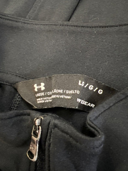 Under Armour Men's Black Long Sleeve 1/4 Zip Tech HeatGear Athletic Shirt - L image 3