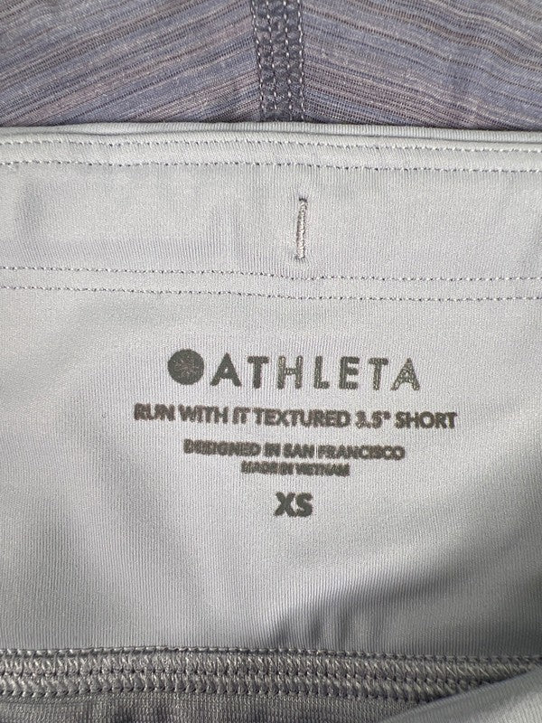 Athleta Women's Purple Run With It Textured Lined Athletic Shorts - XS image 3
