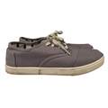 Toms Women's Gray Cordones Plus Lace Up/Slip-On Sneakers - 8