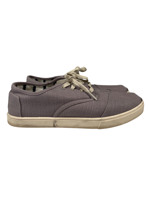 Toms Women's Gray Cordones Plus Lace Up/Slip-On Sneakers - 8