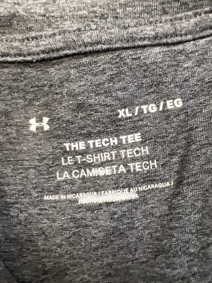 Under Armour Men's Gray Heathered Short Sleeve Tech Athletic Shirt - XL image 3