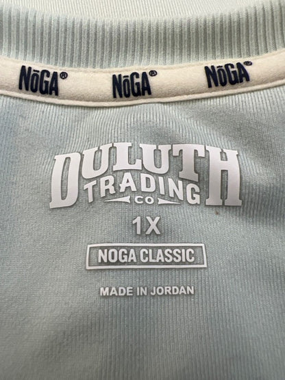 Duluth Trading Women's Blue Noga Classic Short Sleeve T-Shirt - Plus 1X image 3