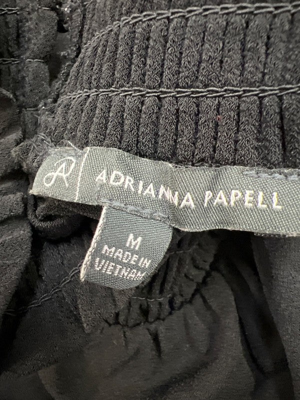 Adrianna Papell Women’s Black Cold Shoulder 3/4 Sleeve Blouse - M image 3