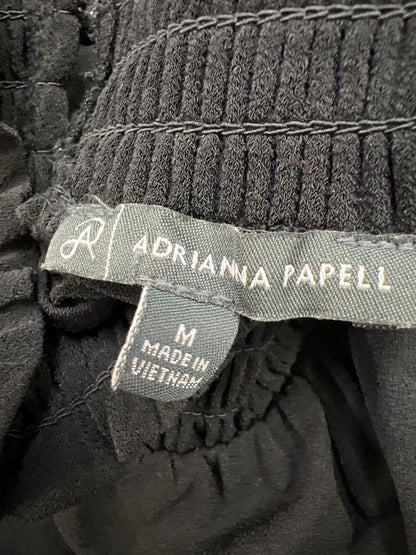 Adrianna Papell Women’s Black Cold Shoulder 3/4 Sleeve Blouse - M image 3