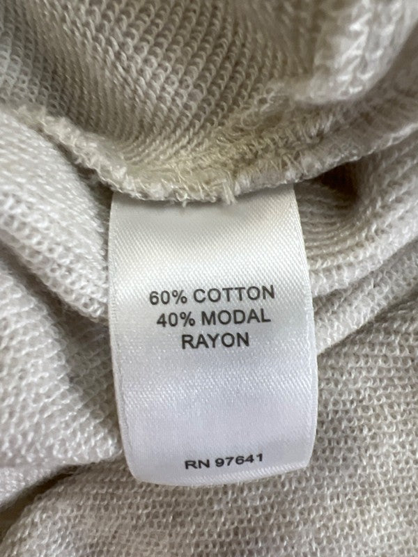 J.Jill Women's Ivory Heathered 3/4 Zip Zipper Accent Pullover Shirt - L image 4