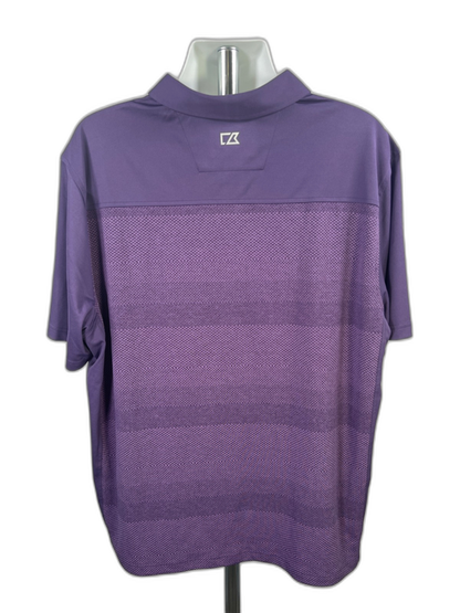 Cutter and Buck Men's Purple CB DryTec Short Sleeve Athletic Golf Polo - XXL image 2