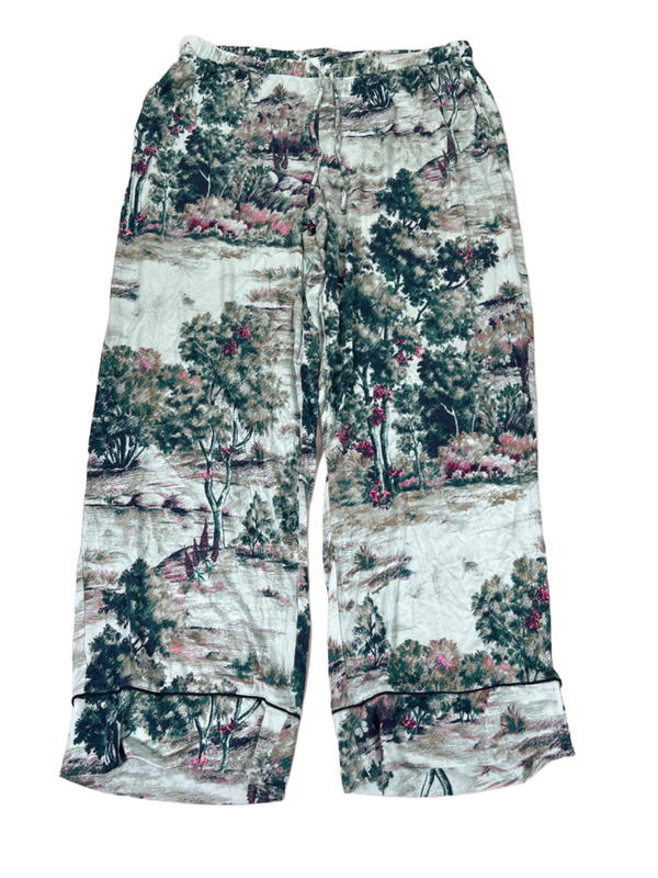 Soma Women's Green/Blue Cool Nights Lounge Pajama Pants - L