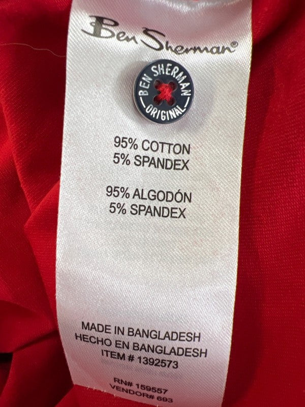 Ben Sherman Men's Red Cotton Short Sleeve Polo Shirt - M image 4