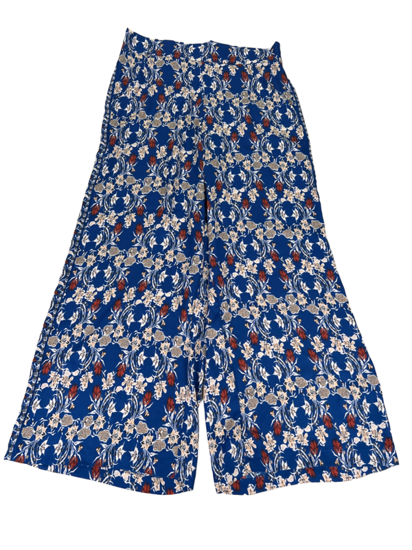 Max Studio Women's Blue Semi-Sheer Wide Leg Palazzo Pants - XS