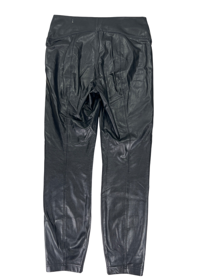 White House Black Market Women's Black Faux Leather Leggings - 14 image 2