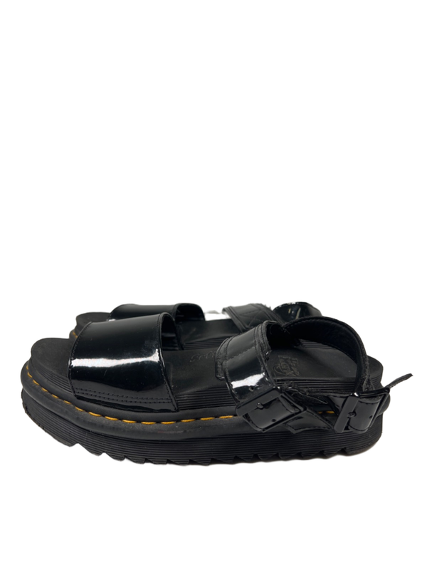 Dr. Martens Air Wair Women's Black Patent Leather Voss Platform Sandals - 8 image 5