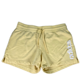 adidas Essentials Women's Yellow French Terry Drawstring Shorts - M