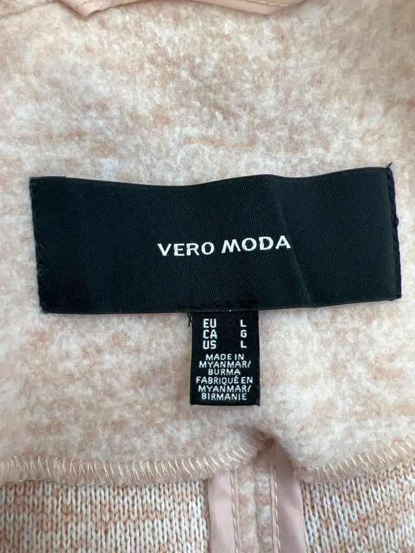 Vero Moda Women’s Pink Long Sleeve Snap Close Sweater Jacket - L image 3