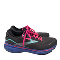 Brooks Women's Gray/Pink Ghost 15 Lace Up Running Shoes - 8.5