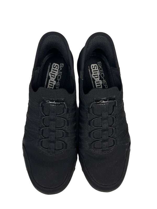 Skechers Women's Black Breathe Easy Roll With Me Slip On Sneakers - 8.5 image 3