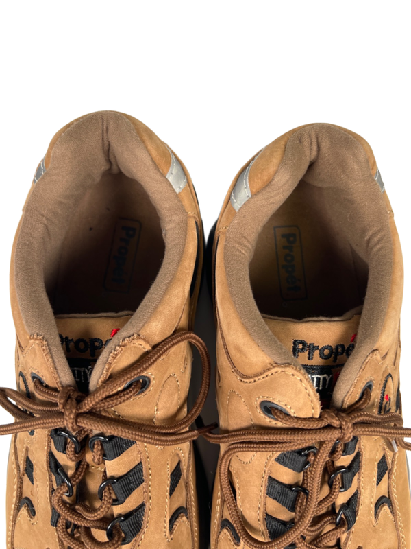 Propet Men's Brown Suede Stabillity Walker Lace Up Walking Sneakers - 11 image 3