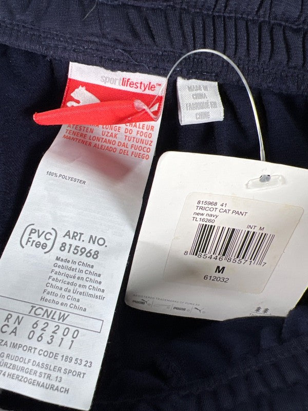 Puma Men's Navy Blue/White Tricot Cat Athletic Sweatpants - M image 3