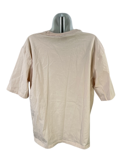 adidas Originals Women's Beige Essentials Boyfriend T-Shirt - M image 2