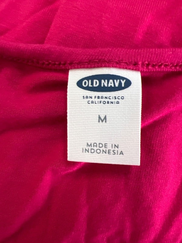 Old Navy Women's Pink Swing A-Line Flowy Short Sleeve Tee Shirt Dress - M image 3