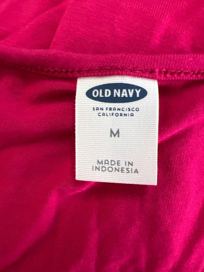 Old Navy Women's Pink Swing A-Line Flowy Short Sleeve Tee Shirt Dress - M image 3