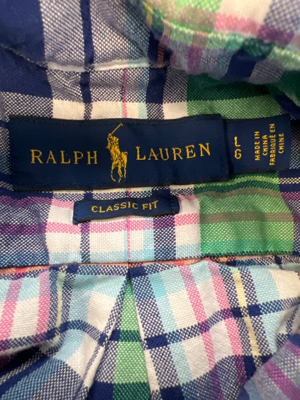 Ralph Lauren Men's Multicolor Plaid Classic Fit Long Sleeve Button Up Shirt - L image 3