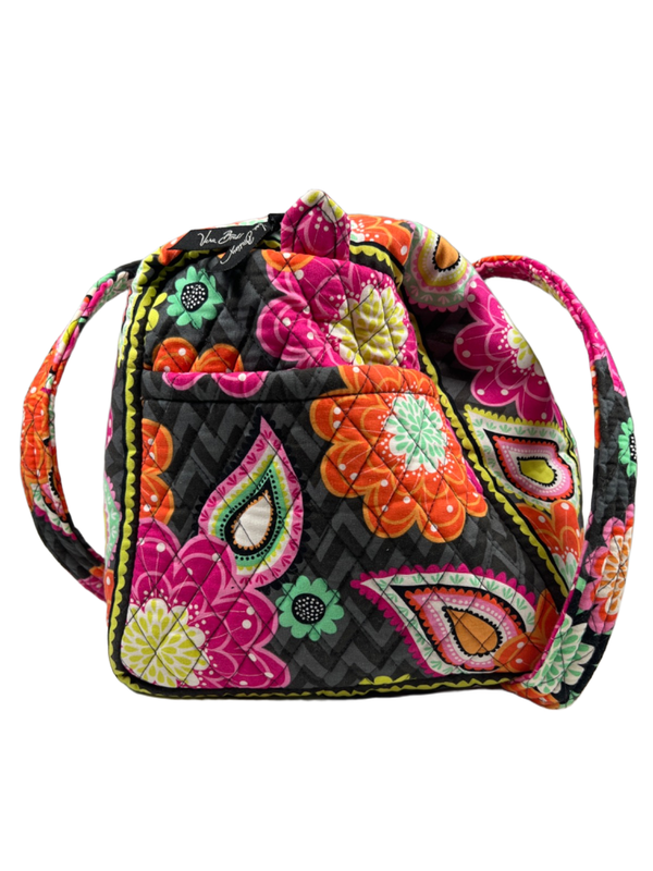 Vera Bradley Orange Ziggy Zinnia Floral Overnight Duffle Two Piece Bag Set image 9