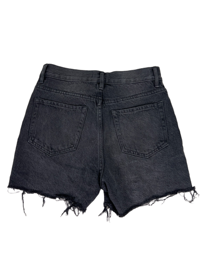 PacSun Women's Black Denim Stretch Jean Button Fly 90's Girlfriend Shorts - 26 image 2