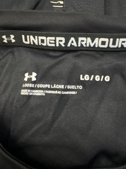 Under Armour Men's Black Iso-Chill Logo Mesh Short Sleeve Athletic Shirt - L image 3
