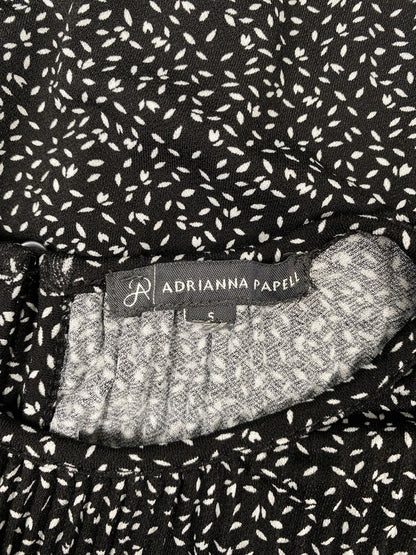 Adrianna Papell Women’s Black Short Ruffle Sleeve Blouse - S image 3