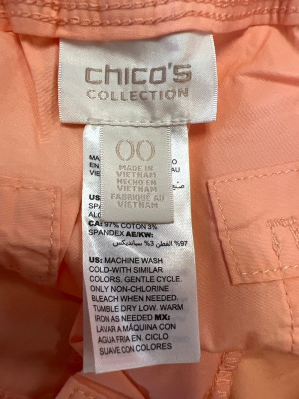 Chico's Women's Orange Ultimate Fit Cool Cotton Capri Pants - 00/US 2 image 3