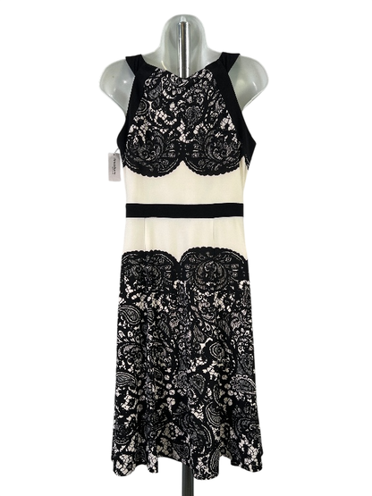 Roz and Ali Women's White/Black Sleeveless Shift Dress - 6 image 2
