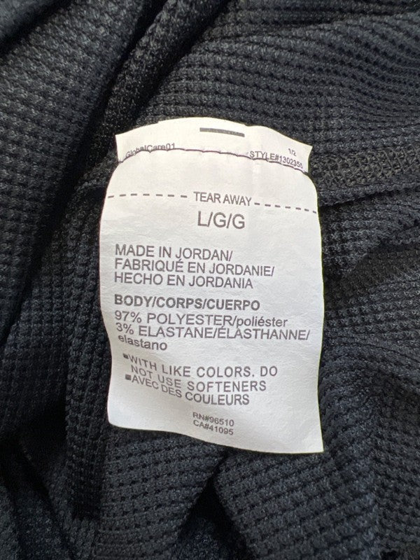Under Armour Men's Black Loose Waffle Knit Crewneck Long Sleeve Shirt - L image 4