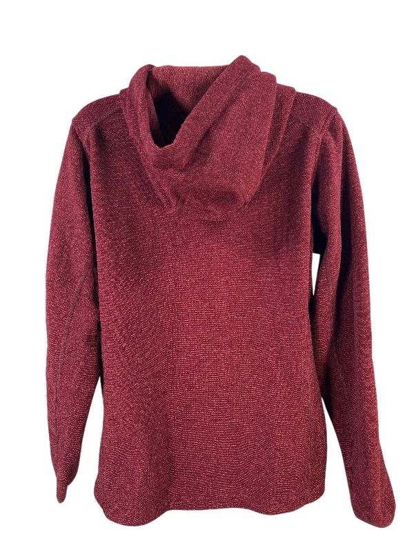 Duluth Trading Women's Burgundy/Red 1/2 Zip Park Point Pullover Hoodie - S image 2
